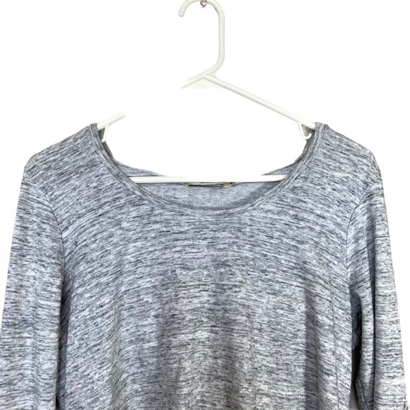 Chance or Fate Crochet Sleeve Gray Hooded Sweatshirt Shirt Size Medium - Picture 3 of 16